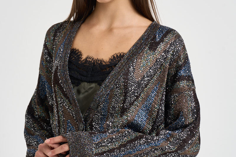 Cardigan donna con bottoni multicolor M1G BK01LYS91U7 MISSONI 