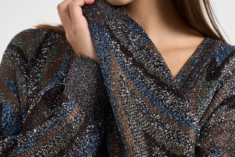 Cardigan donna con bottoni multicolor M1G BK01LYS91U7 MISSONI 
