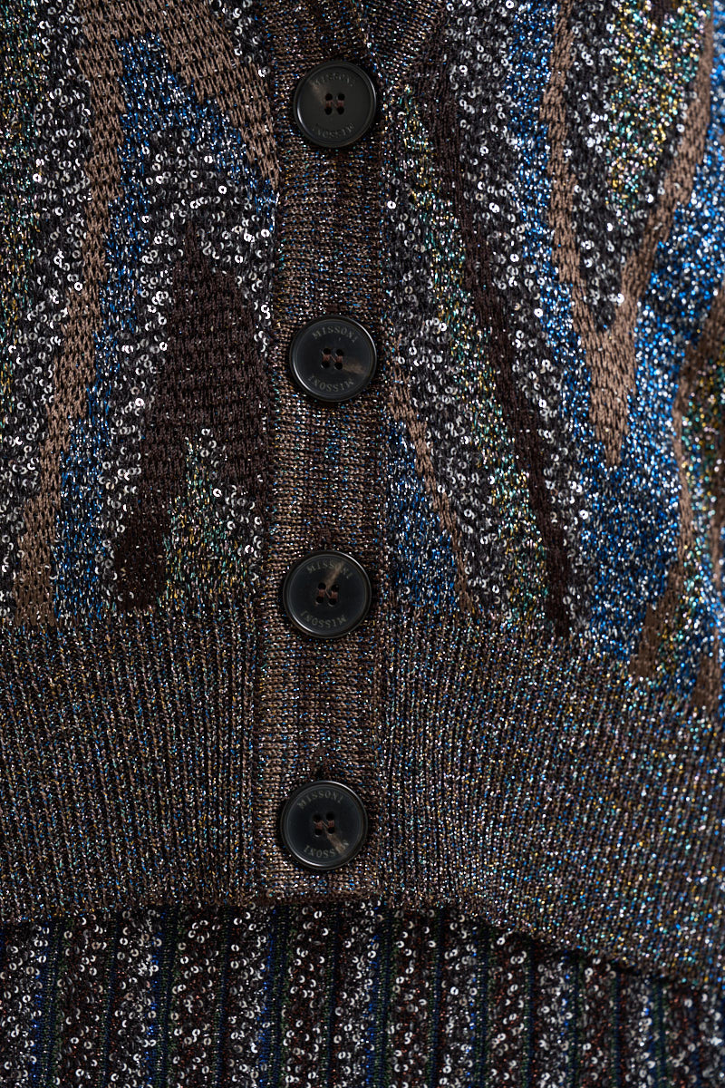 Cardigan donna con bottoni multicolor M1G BK01LYS91U7 MISSONI 