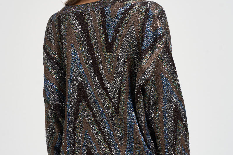 Cardigan donna con bottoni multicolor M1G BK01LYS91U7 MISSONI 