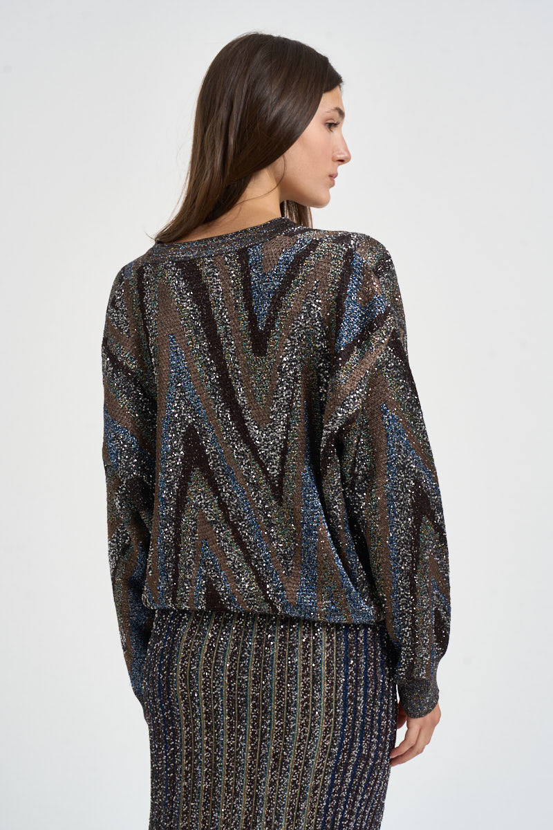 Cardigan donna con bottoni multicolor M1G BK01LYS91U7 MISSONI 