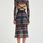 Abito donna midi in maglia multicolor WG0L BR015PSMSPV MISSONI 