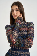 Abito donna midi in maglia multicolor WG0L BR015PSMSPV MISSONI 