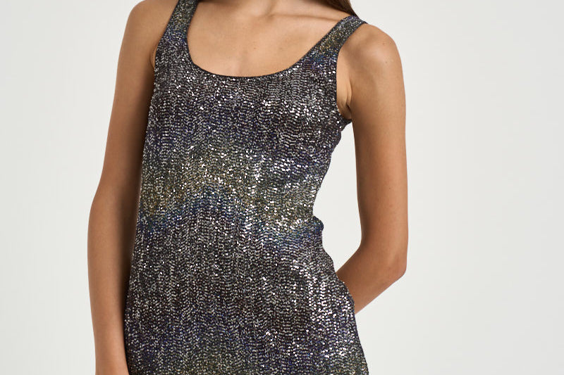 Abito donna mini con paillettes multicolor WG0X BC006GS91SZ MISSONI 