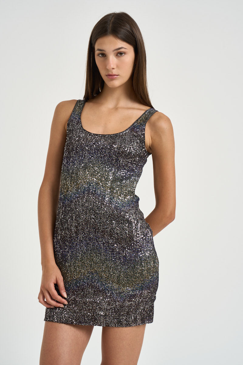 Abito donna mini con paillettes multicolor WG0X BC006GS91SZ MISSONI 