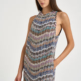 Abito corto donna multicolor WG1X BC006CSMSOS MISSONI 