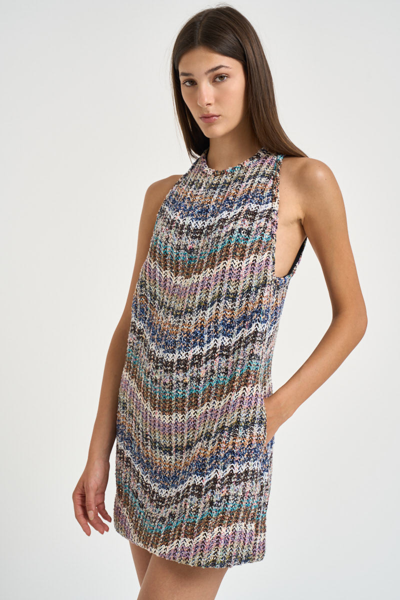 Abito corto donna multicolor WG1X BC006CSMSOS MISSONI 