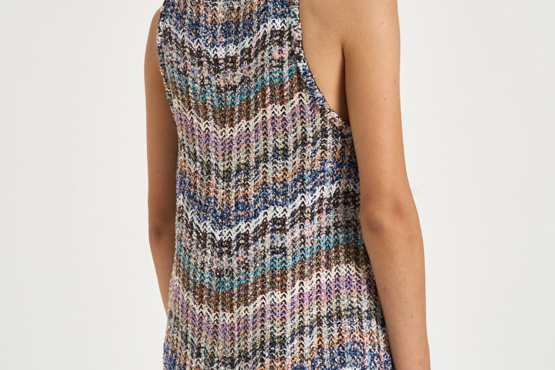 Abito corto donna multicolor WG1X BC006CSMSOS MISSONI 