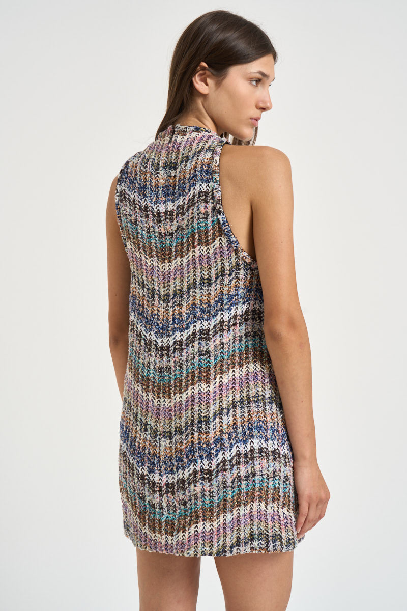 Abito corto donna multicolor WG1X BC006CSMSOS MISSONI 