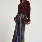 Abito donna lungo in maglia multicolor WG2H BR015PSMSPV MISSONI 