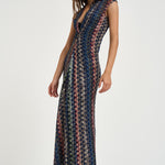 Abito donna lungo in maglia multicolor WG2H BR015PSMSPV MISSONI 