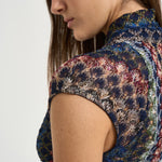 Abito donna lungo in maglia multicolor WG2H BR015PSMSPV MISSONI 