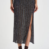 Gonna donna midi con lurex multicolor WH08 BK01KRSMSPS MISSONI 