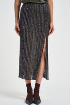 Gonna donna midi con lurex multicolor WH08 BK01KRSMSPS MISSONI 