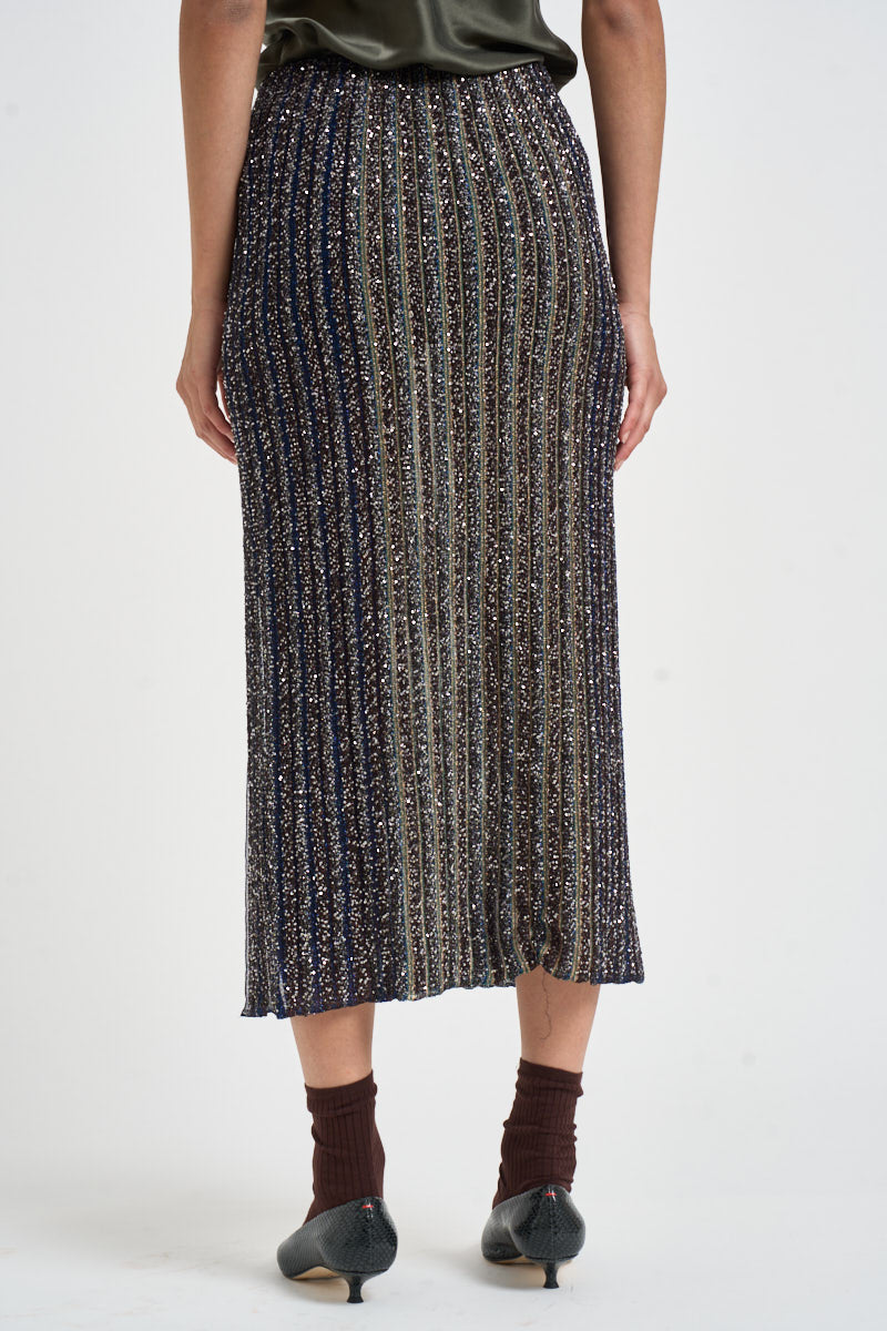 Gonna donna midi con lurex multicolor WH08 BK01KRSMSPS MISSONI 