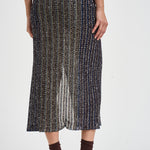 Gonna donna midi con lurex multicolor WH08 BK01KRSMSPS MISSONI 