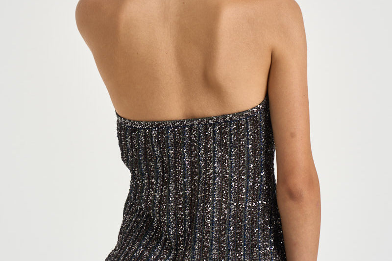 Top donna con paillettes grigio WK0B BK01JCSMSPD MISSONI 