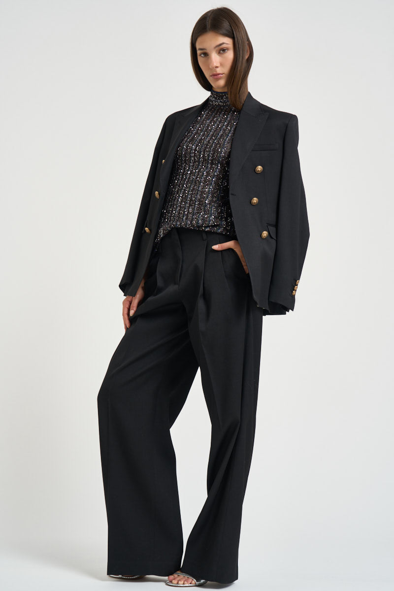 Top donna con paillettes grigio WK0B BK01JCSMSPD MISSONI 