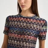 Top donna in maglia lamé multicolor WN05 BR015PSMSPV MISSONI 