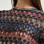Top donna in maglia lamé multicolor WN05 BR015PSMSPV MISSONI 