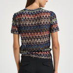 Top donna in maglia lamé multicolor WN05 BR015PSMSPV MISSONI 