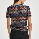 Top donna in maglia lamé multicolor WN05 BR015PSMSPV MISSONI 