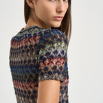 Top donna in maglia lamé multicolor WN05 BR015PSMSPV MISSONI 
