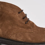 Polacchine uomo in pelle marrone 52404 FANGO MOMA 