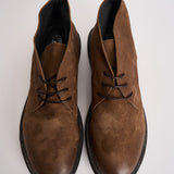 Polacchine uomo in pelle marrone 52404 FANGO MOMA 