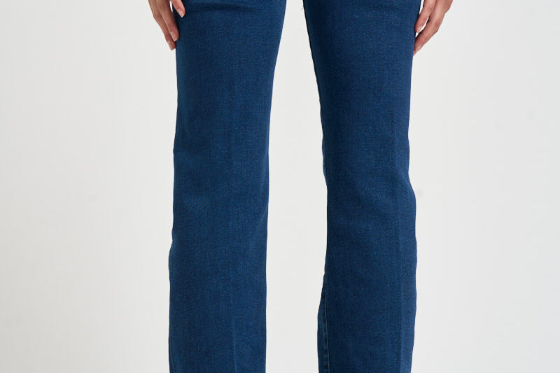 Jeans donna gamba dritta blu medio 10005 1156HCM MOTHER 
