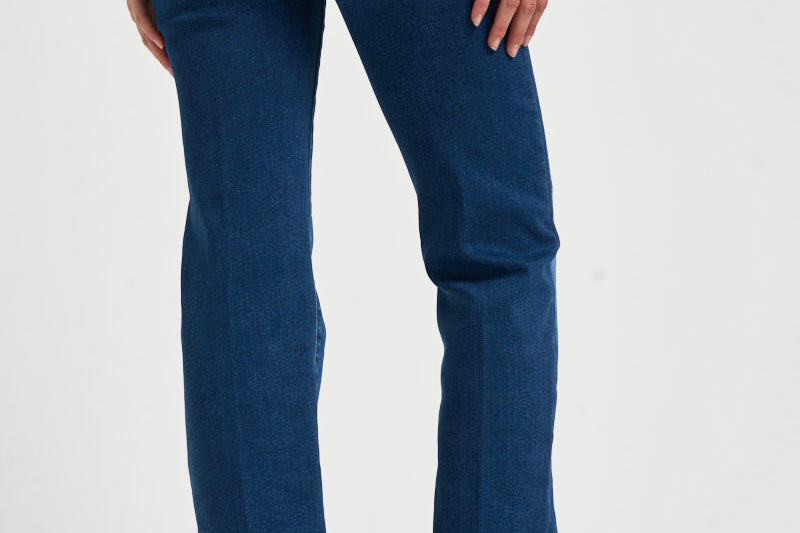 Jeans donna gamba dritta blu medio 10005 1156HCM MOTHER 