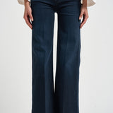 Jeans donna gamba larga blu scuro 10415 104ANIV MOTHER 