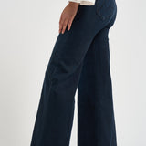 Jeans donna gamba larga blu scuro 10415 104ANIV MOTHER 