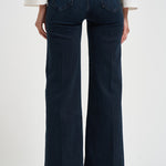 Jeans donna gamba larga blu scuro 10415 104ANIV MOTHER 
