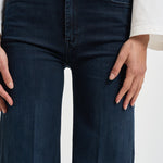 Jeans donna gamba larga blu scuro 10415 104ANIV MOTHER 