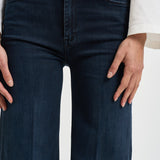 Jeans donna gamba larga blu scuro 10415 104ANIV MOTHER 