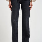Jeans donna gamba dritta nero slavato 13088 515RGW MOTHER 