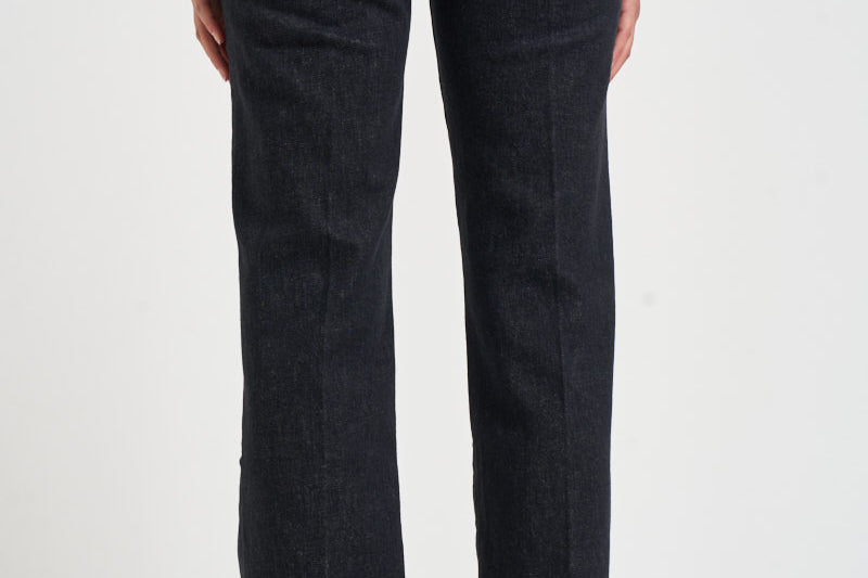 Jeans donna gamba dritta nero slavato 13088 515RGW MOTHER 