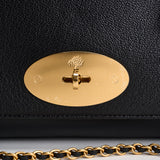Borsa donna Medium Lily nera HH0023 A100BLACK MULBERRY 