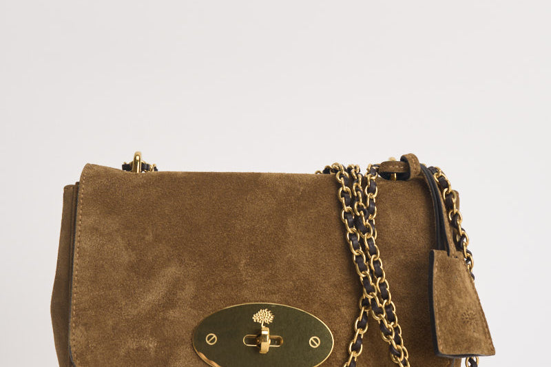Borsa donna Lily in suede sabbia HH9878 P705SALCOMBESAND MULBERRY 