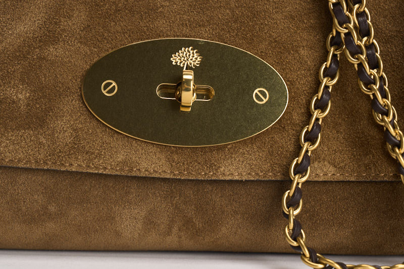 Borsa donna Lily in suede sabbia HH9878 P705SALCOMBESAND MULBERRY 
