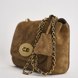 Borsa donna Lily in suede sabbia HH9878 P705SALCOMBESAND MULBERRY 