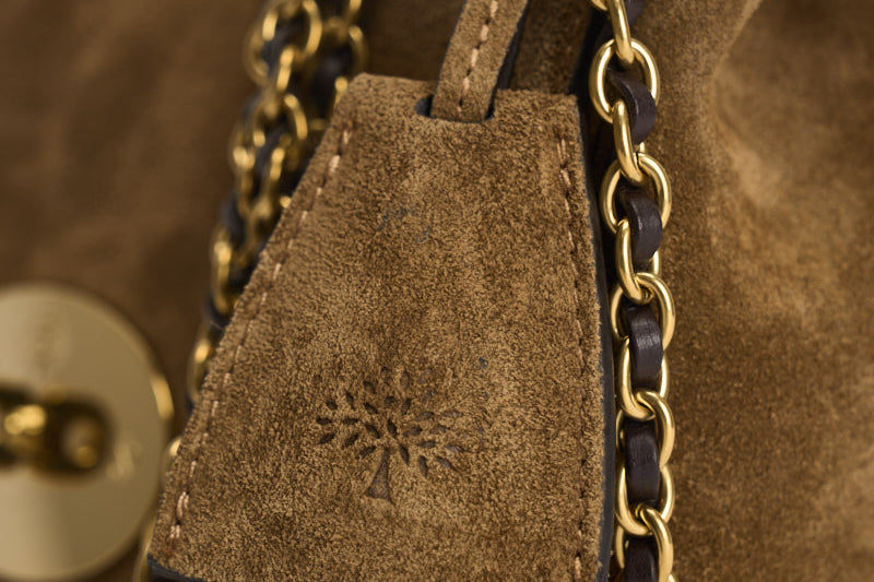 Borsa donna Lily in suede sabbia HH9878 P705SALCOMBESAND MULBERRY 