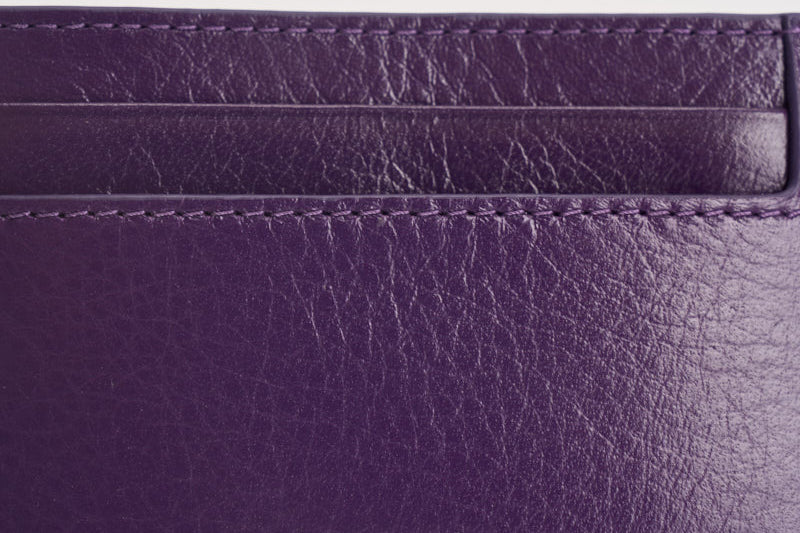 Portacarte donna Credit Card Slip High Shine viola RL9091 V185AMETHYST MULBERRY 