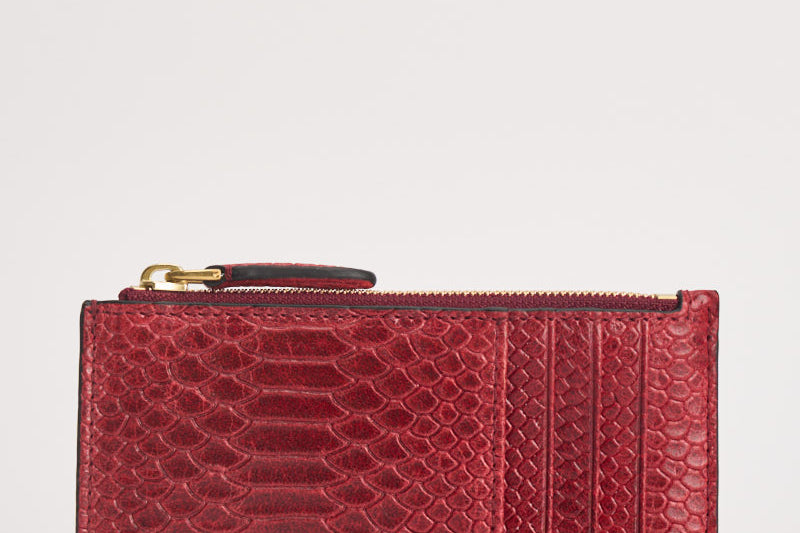 Portacarte donna Continental Long Zipped rosso RL9092 K569APPLERED MULBERRY 