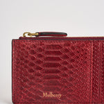Portacarte donna Continental Long Zipped rosso RL9092 K569APPLERED MULBERRY 