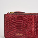 Portacarte donna Continental Long Zipped rosso RL9092 K569APPLERED MULBERRY 