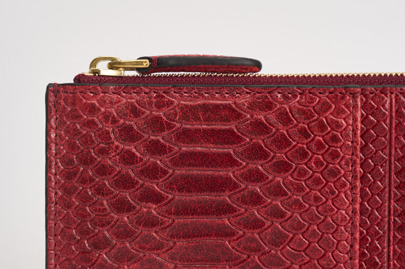 Portacarte donna Continental Long Zipped rosso RL9092 K569APPLERED MULBERRY 