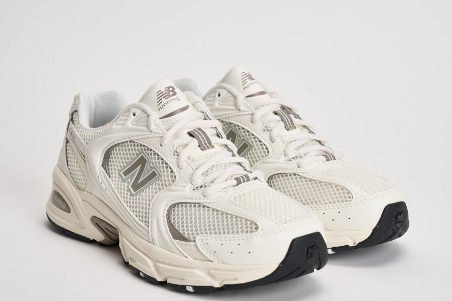 Sneakers donna 530 bianche e tortora U530 CSB NEW BALANCE 