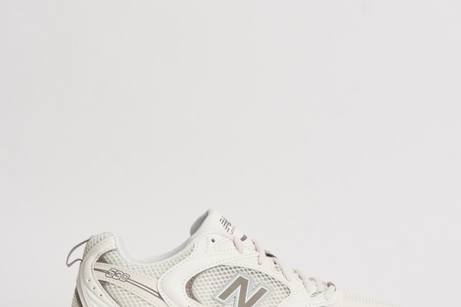 Sneakers uomo 530 bianche e tortora U530. CSB NEW BALANCE 